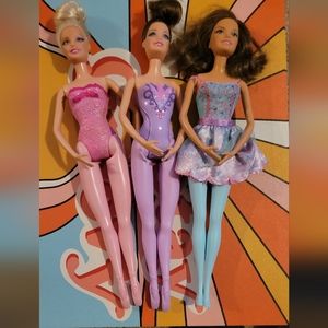 Ballerina Barbie Doll Bundle 3 Mattel